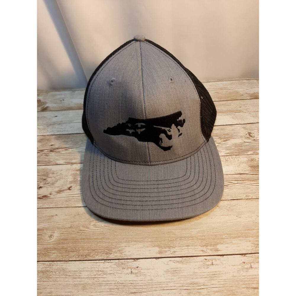 Richardson 112 Trucker NC Duck Hunting Baseball Hat Ball Cap, Black/Charcoal
